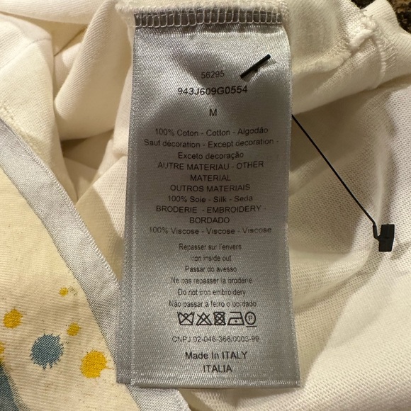 Dior Kim Jones x Raymond Pettibon Patch White T-Shirt - Picture 12 of 14